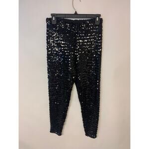 Vintage Gala Mondi Sequin Pant 70s/80s High-End Evening Wear Formal Luxury SZ 36